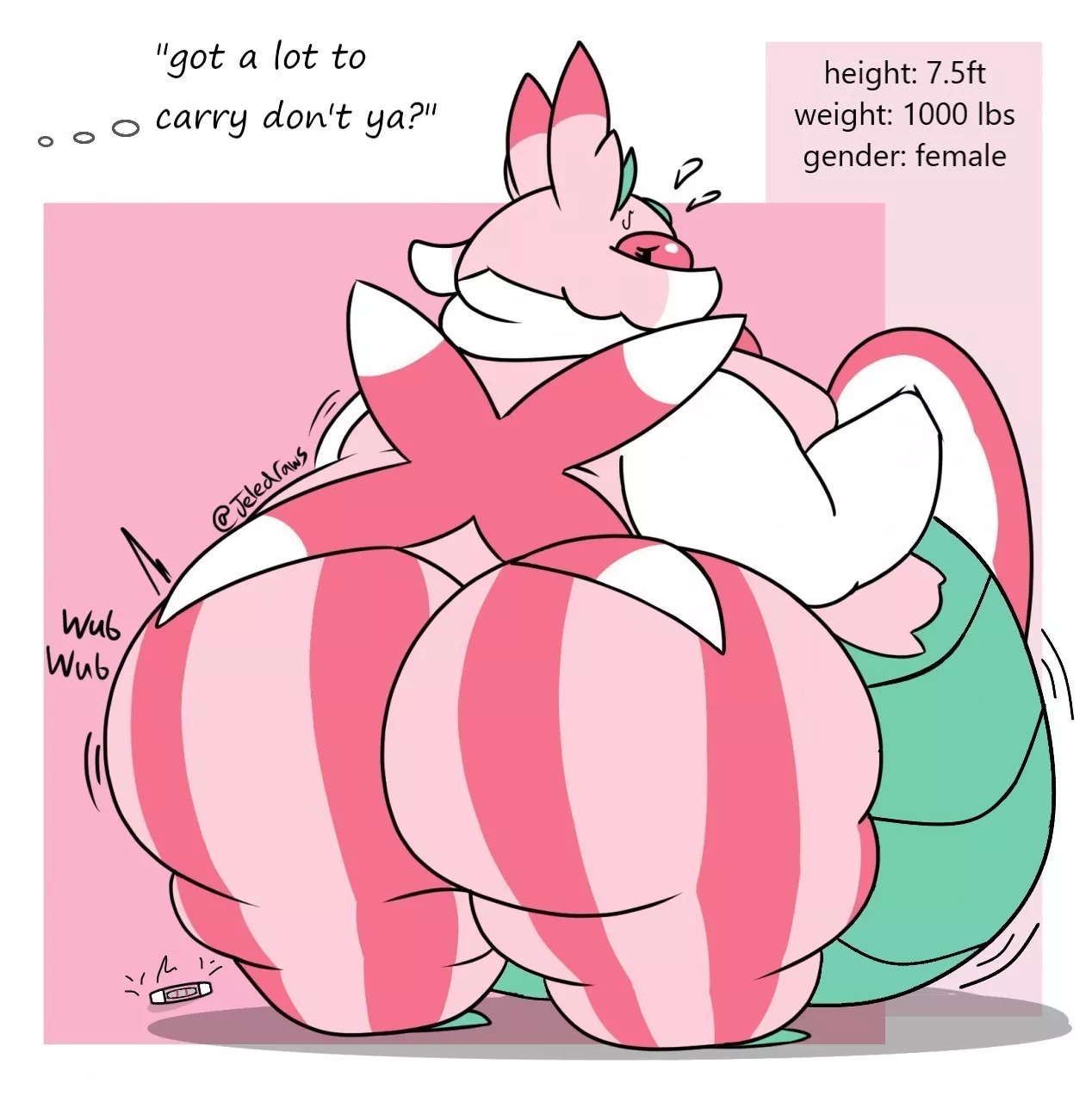 very huge, filled, and hefty lurantis! ~ Jeledraws posted by Easy-Entertainment-9