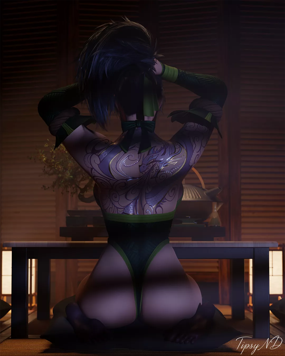 Akali - Exposed Back (TipsyND) posted by TipsyND