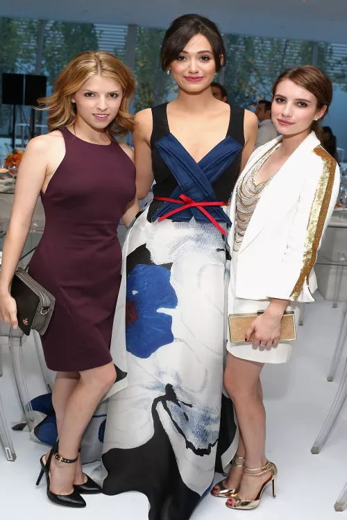 Anna Kendrick, Emmy Rossum and Emma Roberts by OcularManger992