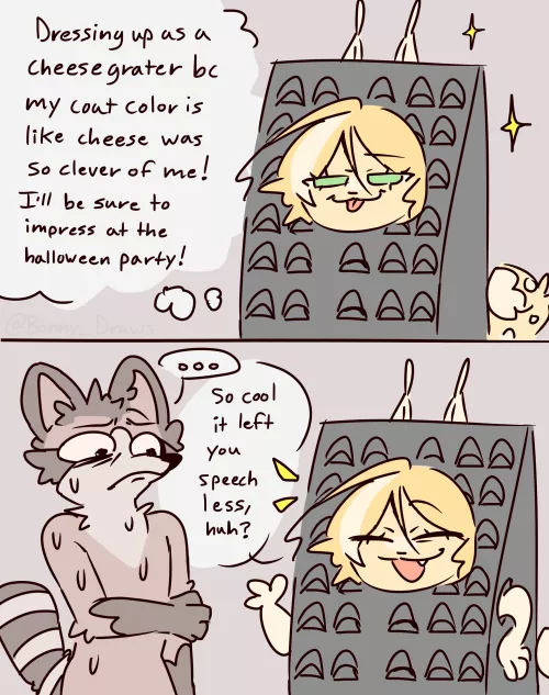 (Art by me) Cheesy Halloween Party by BonnyDraws