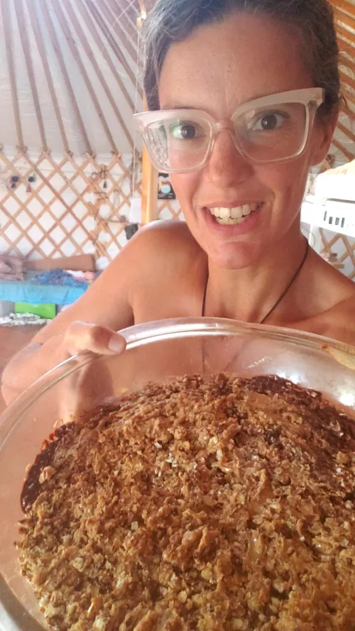 I love cooking nude ! At least I never get stains on clothes from it 🔥 by Ardillita_InTheSun