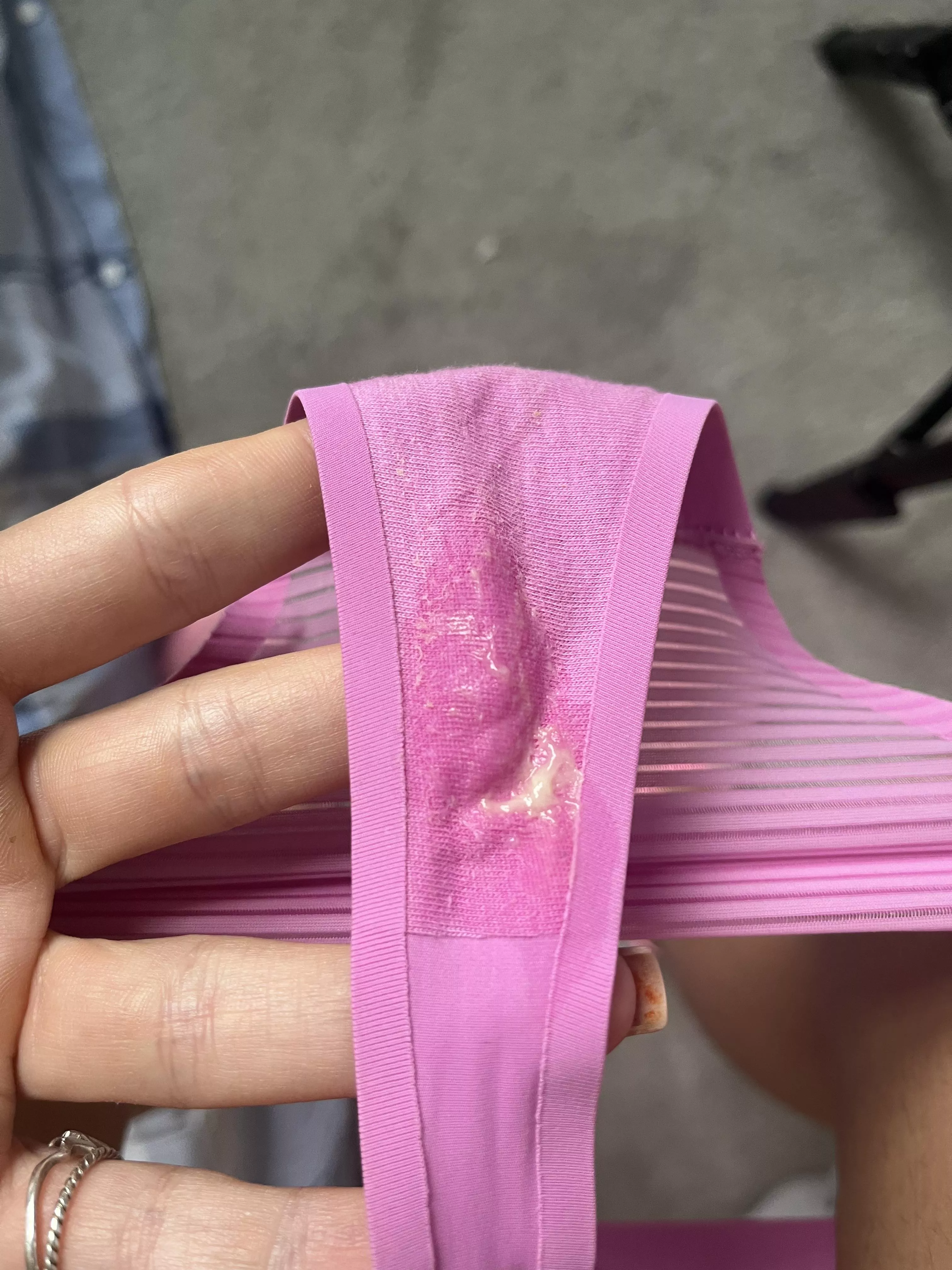 My panties after the gym today.. would be such a shame to wash these. posted by fitasfxckOF