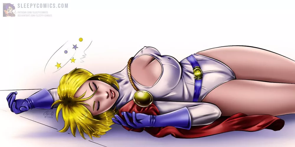 Power Girl Knocked Out cold! by CypherSM