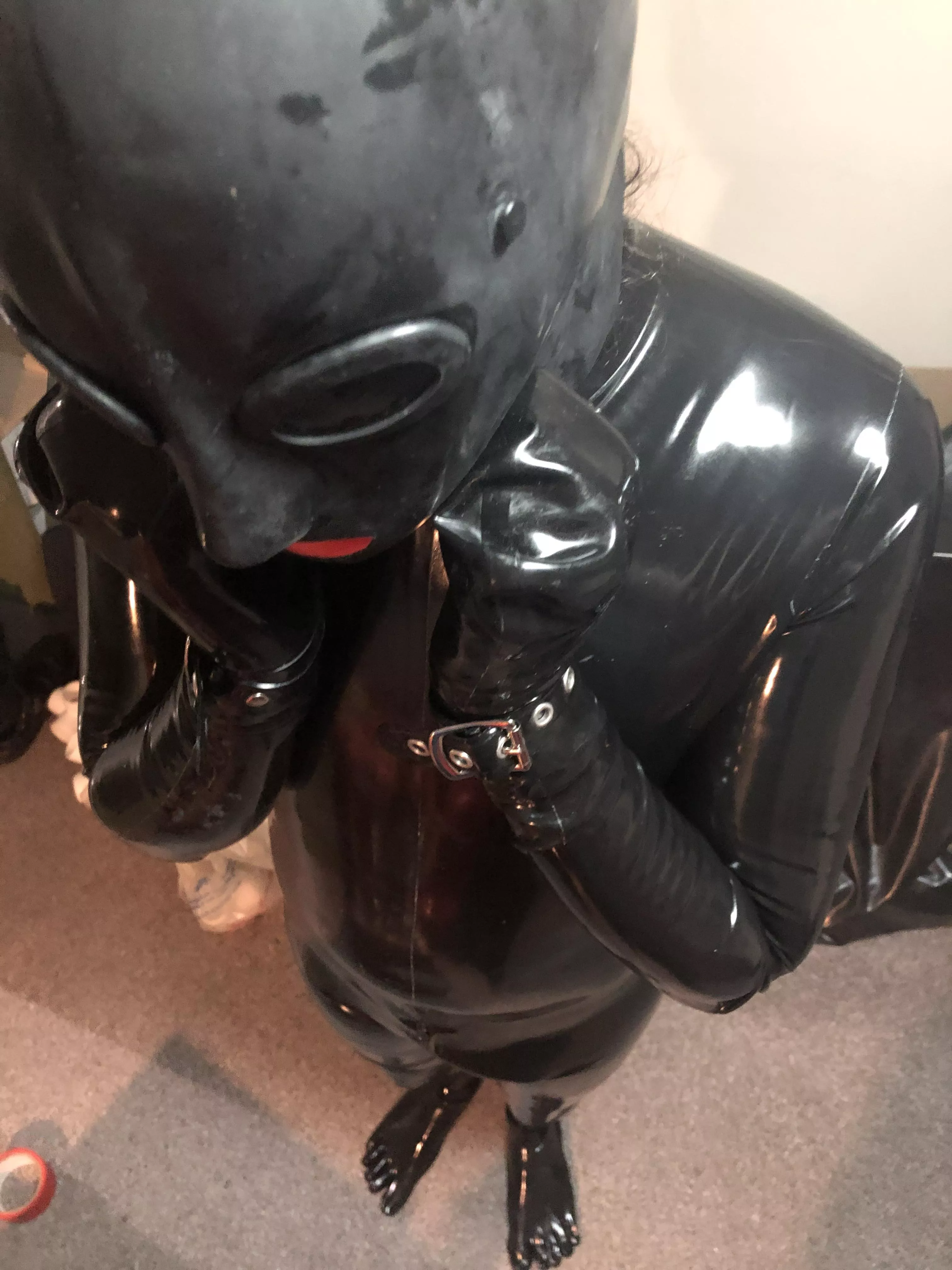 Totally covered in rubber. Just need someone to lock it on… posted by sublunaaa