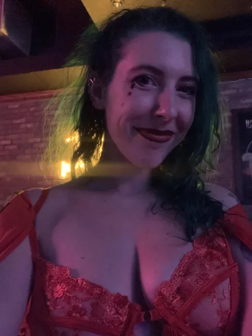 Bar night cleavage by sirenskiss3