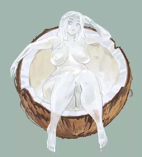 Coconut milk girl [OC] by maouwow-art