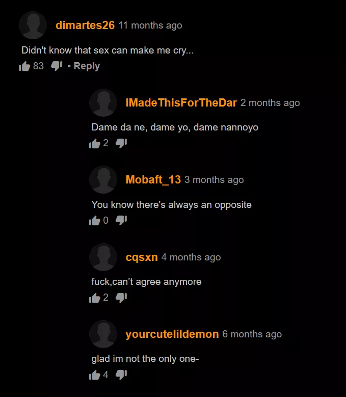 Didn't know that sex can make me cry... posted by vicente233