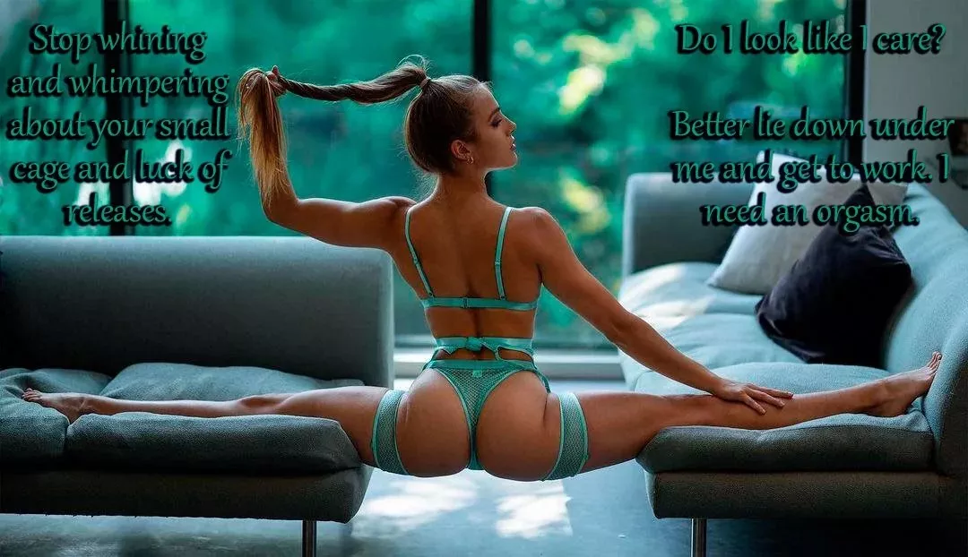 Don't make me angry [femdom] [chastity] [oral] posted by Apprehensive_Cup_7