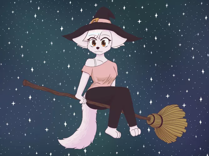 Little wolf witch by RexAnimations