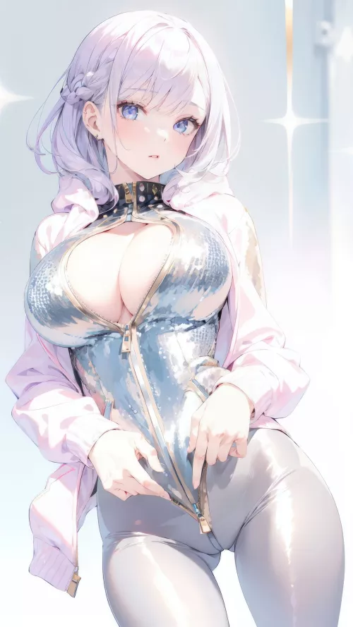 Partial Glitter Bodysuit by CheetahSperm18