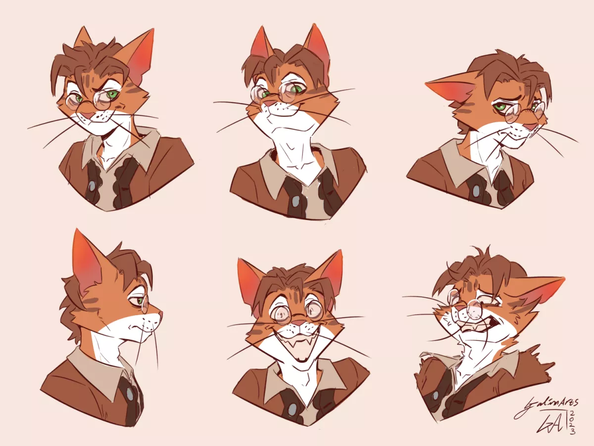 Professor cat :) posted by Galinn-Arts