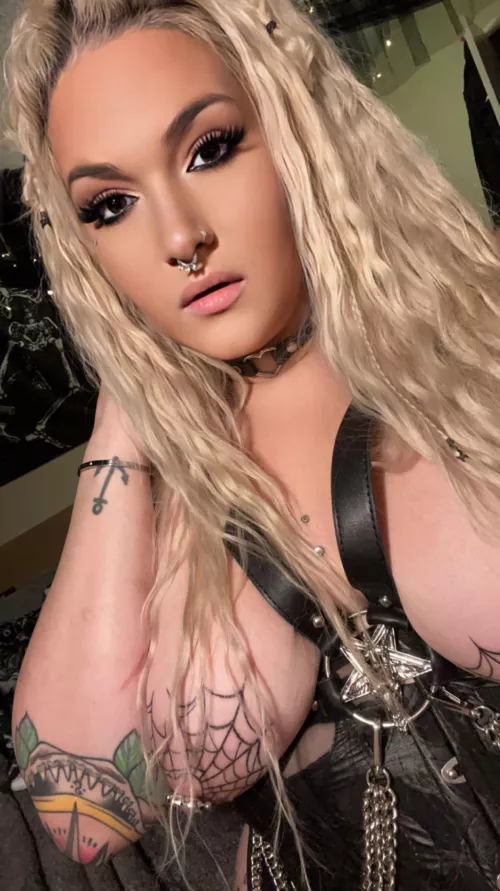 This harness just makes that tattoos look even better! by Caspian_Jane_Xx