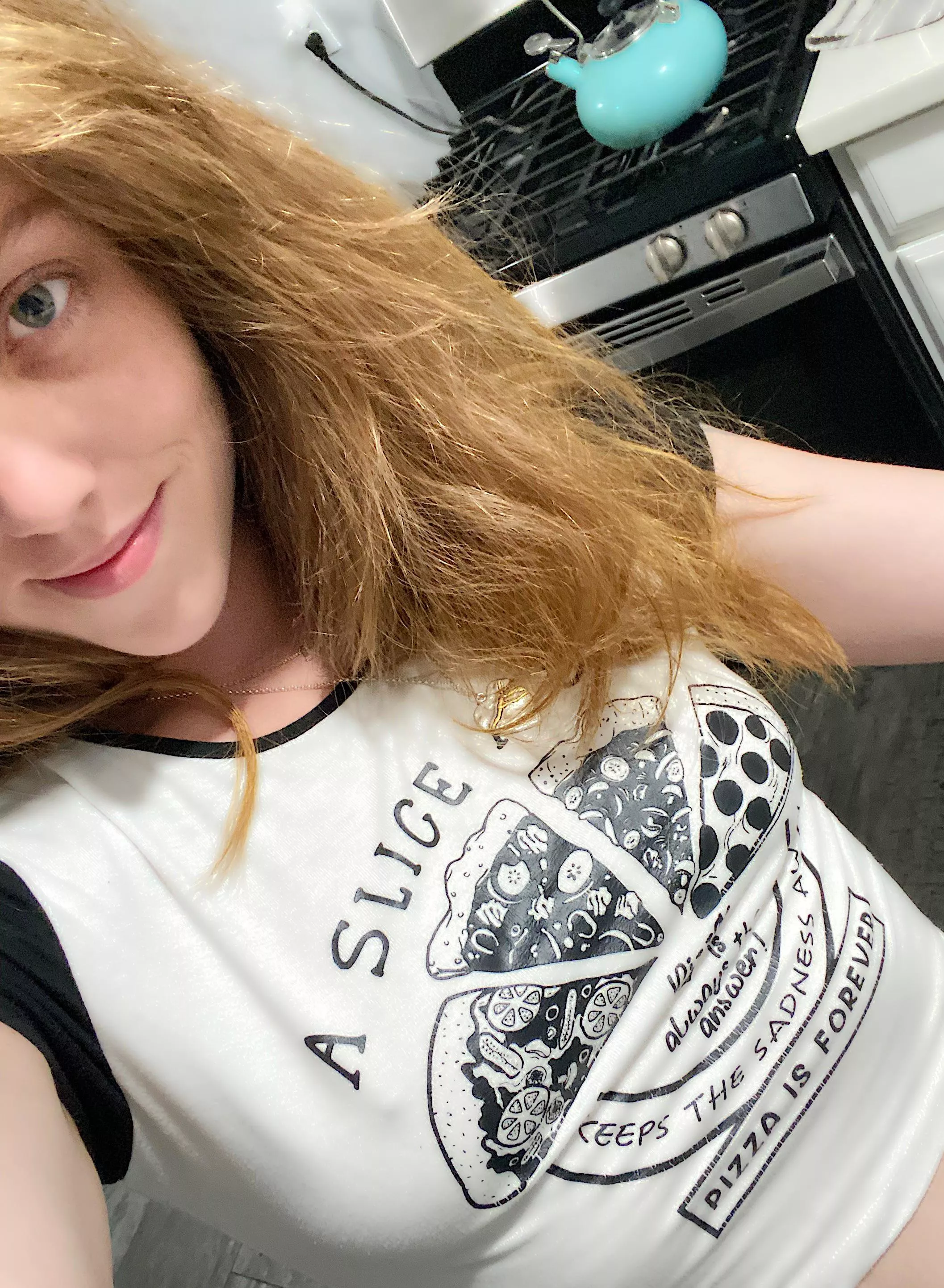 This is my favorite shirt, and I think it looks best braless posted by ireeyashighlife