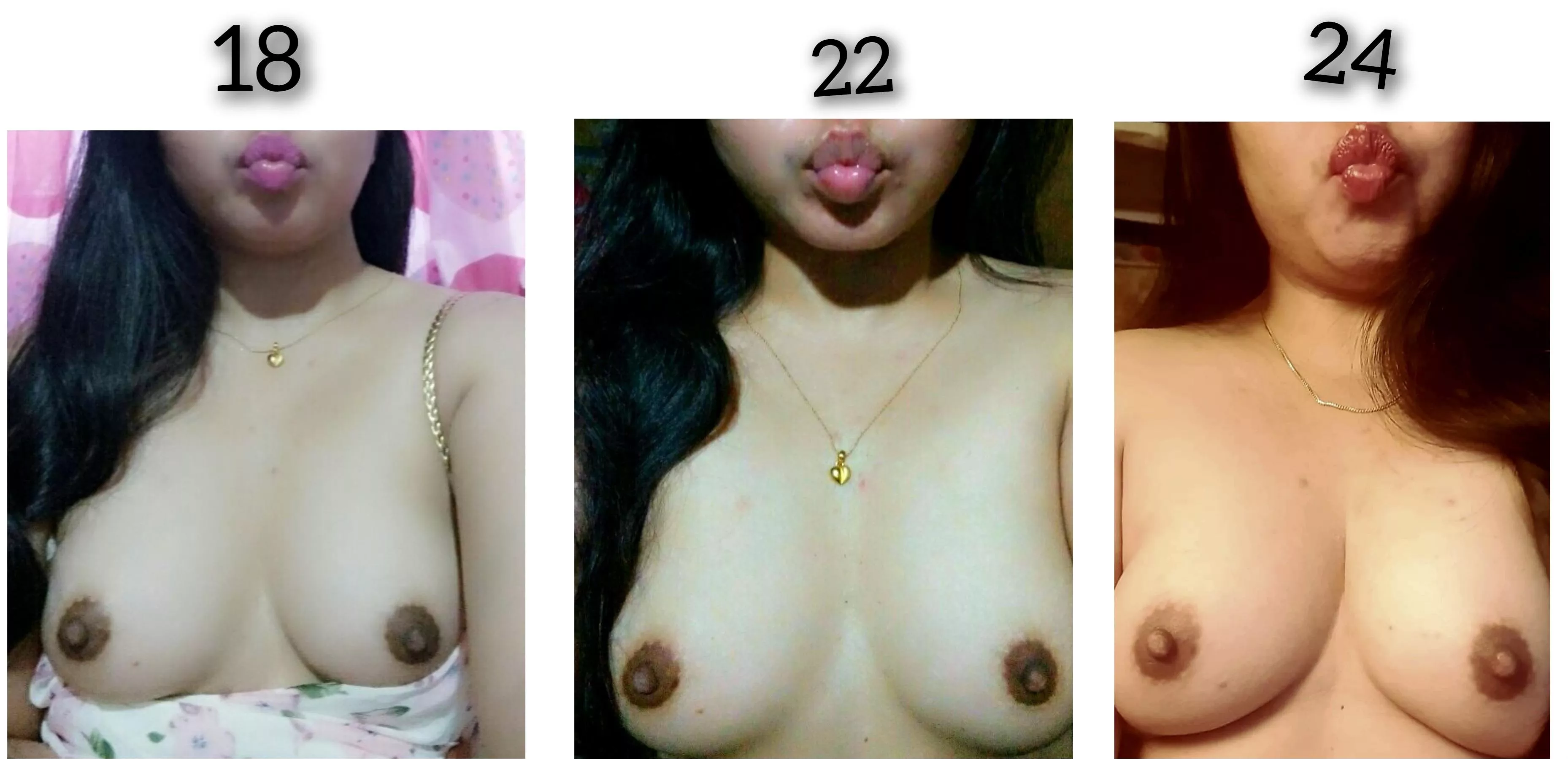 Which stage of my boobies you like? all are natural... posted by 1nonlybabygurl