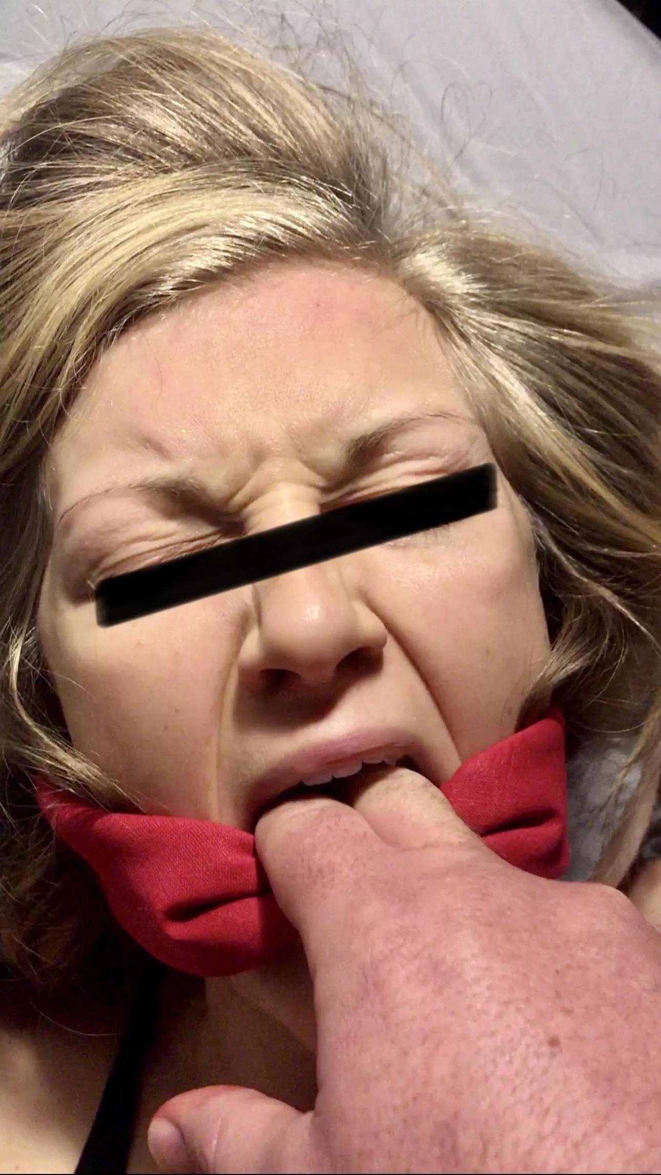 Why not gag her twice? 33F [OC] posted by PrestigiousPen3361