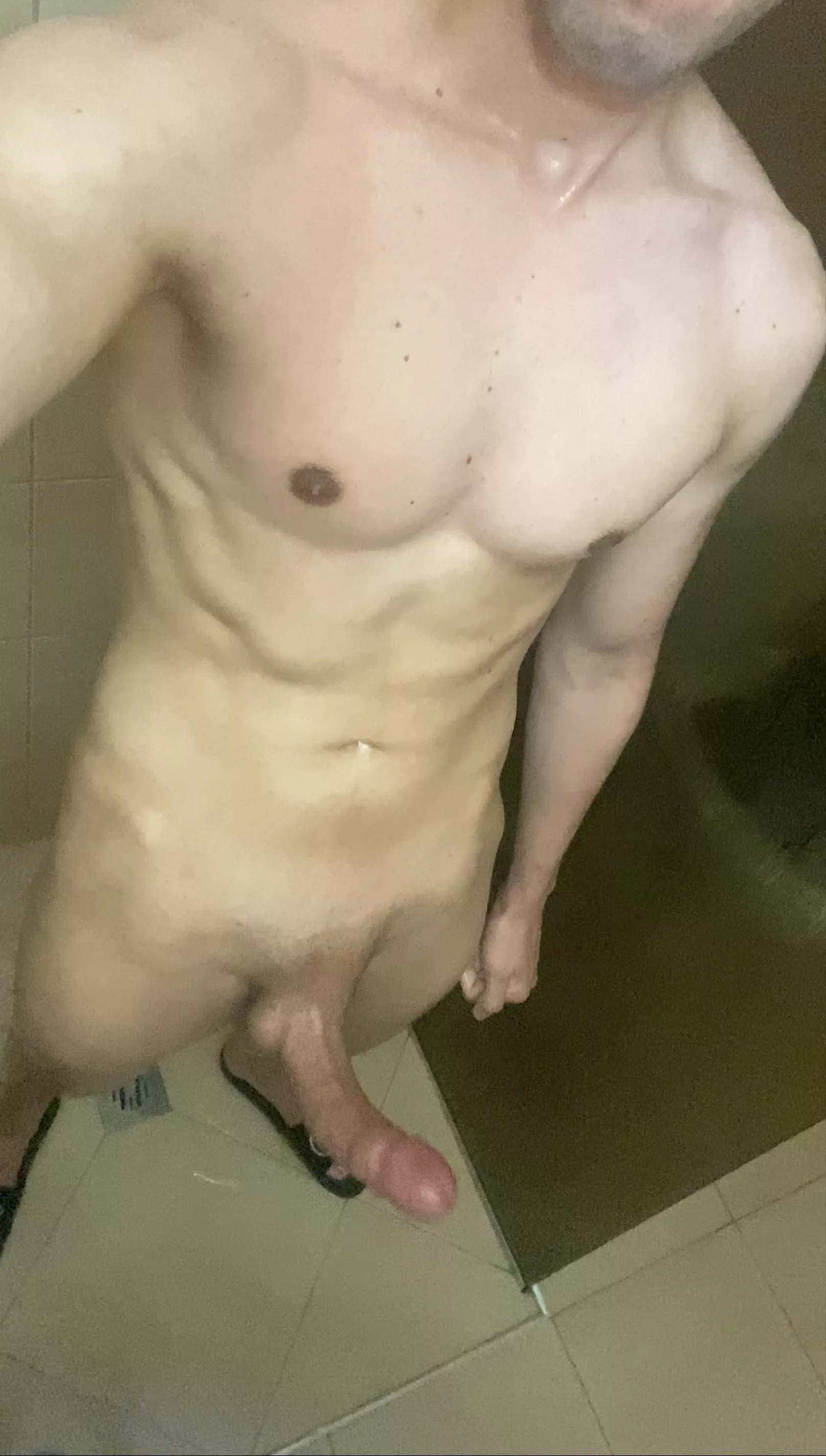 A hot shower after gym in the gym showers🥵 Where would you put your hands first? posted by hung_n_h0rny