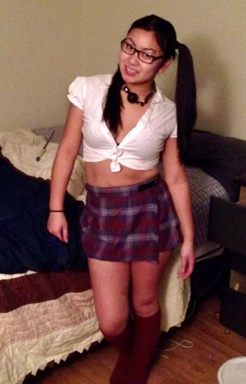 Found a pic of me in old phone first time using a gag! by hardshyne