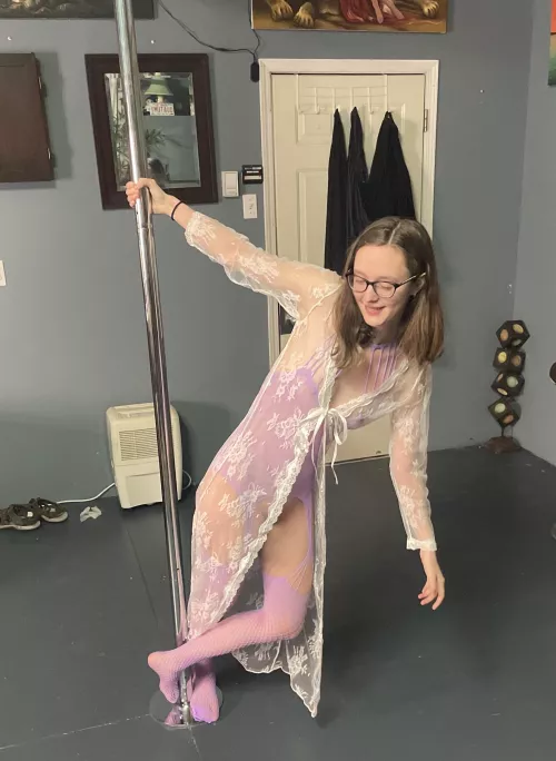 Getting my sexy nerd on the pole for the first time by TheNerdAndHerBird