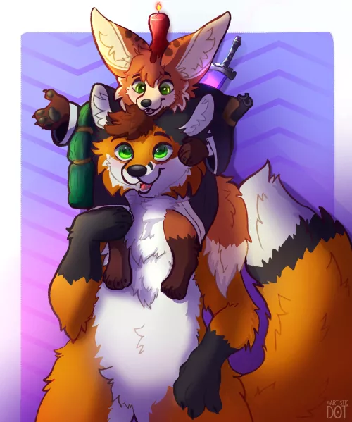 How to carry your friend fen fen! (@artistic_dot on twitter) by artisticdotuwu