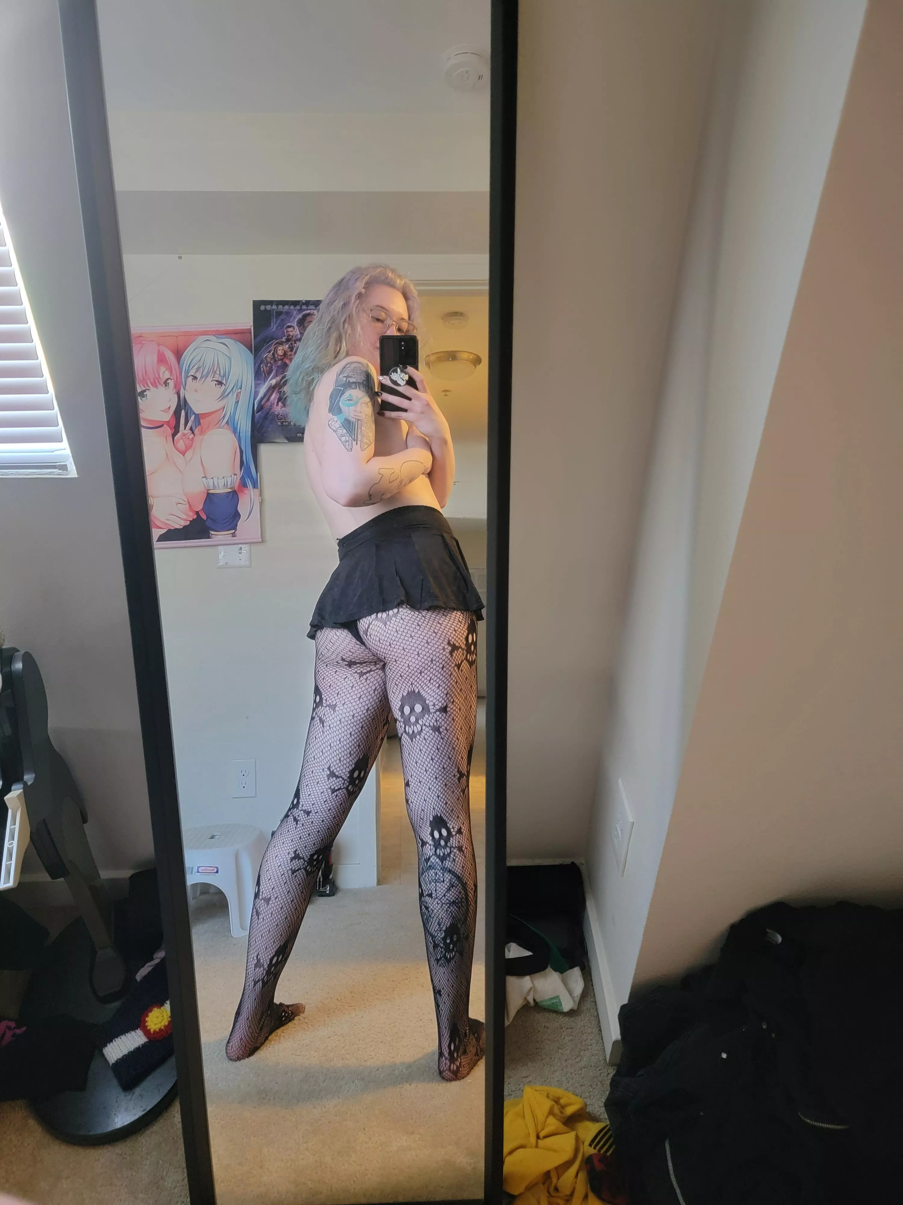 I think I need a shorter skirt 🤔😋 posted by PaleRyderr