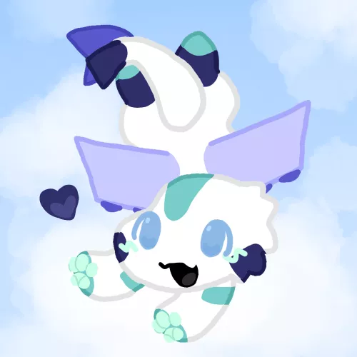 my airplane dragon!! His name is milk :3 by LazyLocation5650