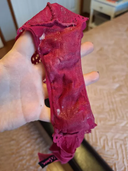 No one wanted these panties yesterday, so I filled them with cum. Already have 24 hour wear and filled with my juices. Can ship out ASAP, so DM to buy! [Selling] [Canada] by FlirtyCollegeCurves