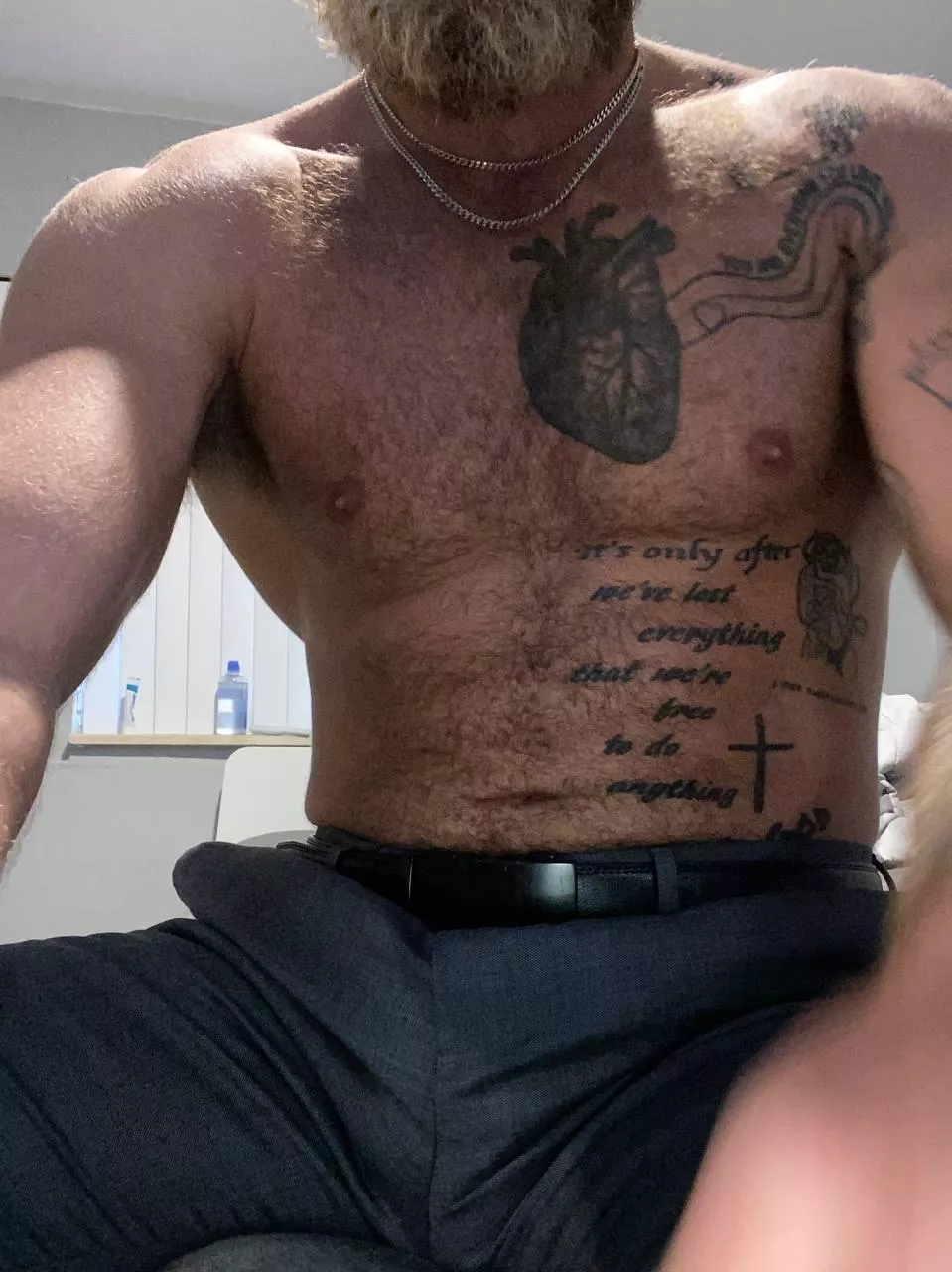 On weekend duty and this erection is ready to rip through my boxers and my uniform posted by stephenkemp05