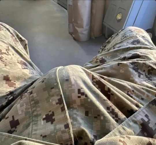 On weekend duty and this erection is ready to rip through my boxers and my uniform. by Blake898989