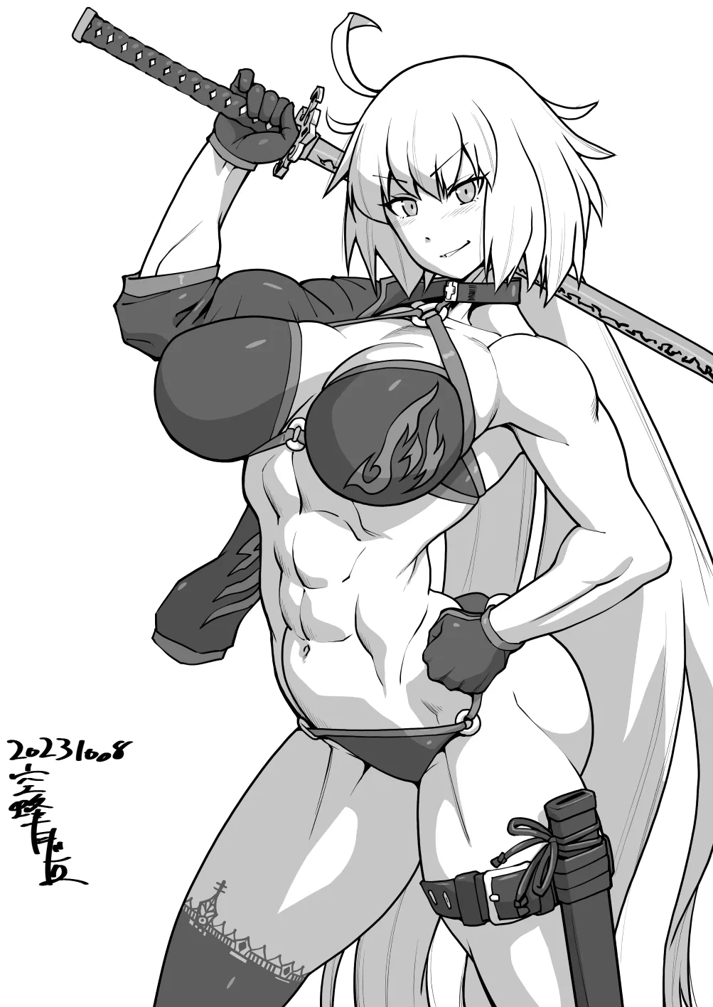 Swimsuit Jeanne d'Arc [Artist: jjjackasss] posted by ComaOfSouls
