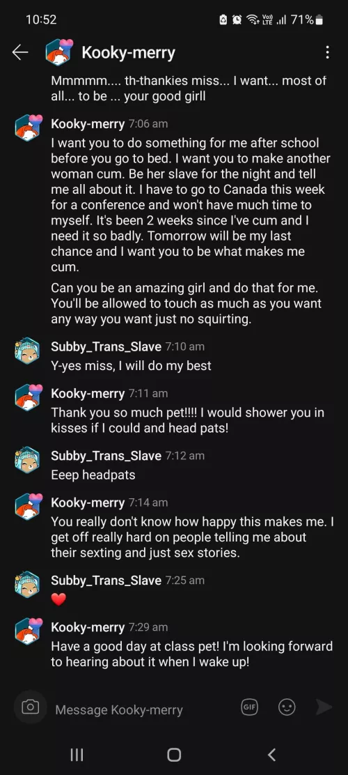 26 [TF4F] My reddit mistress gave me this task last weekend but instead I must find 2 more... by Subby_Trans_Slave