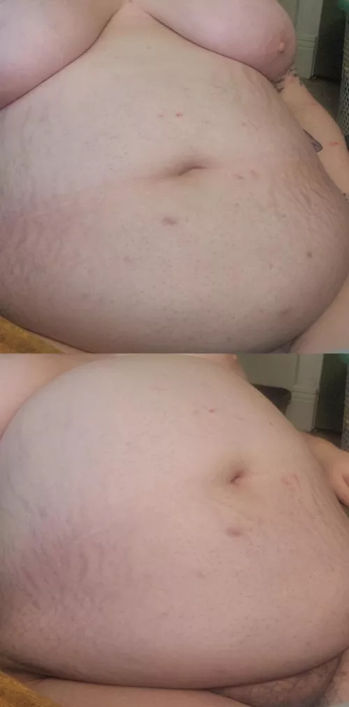 before & after 100 pumps by bottombisexual