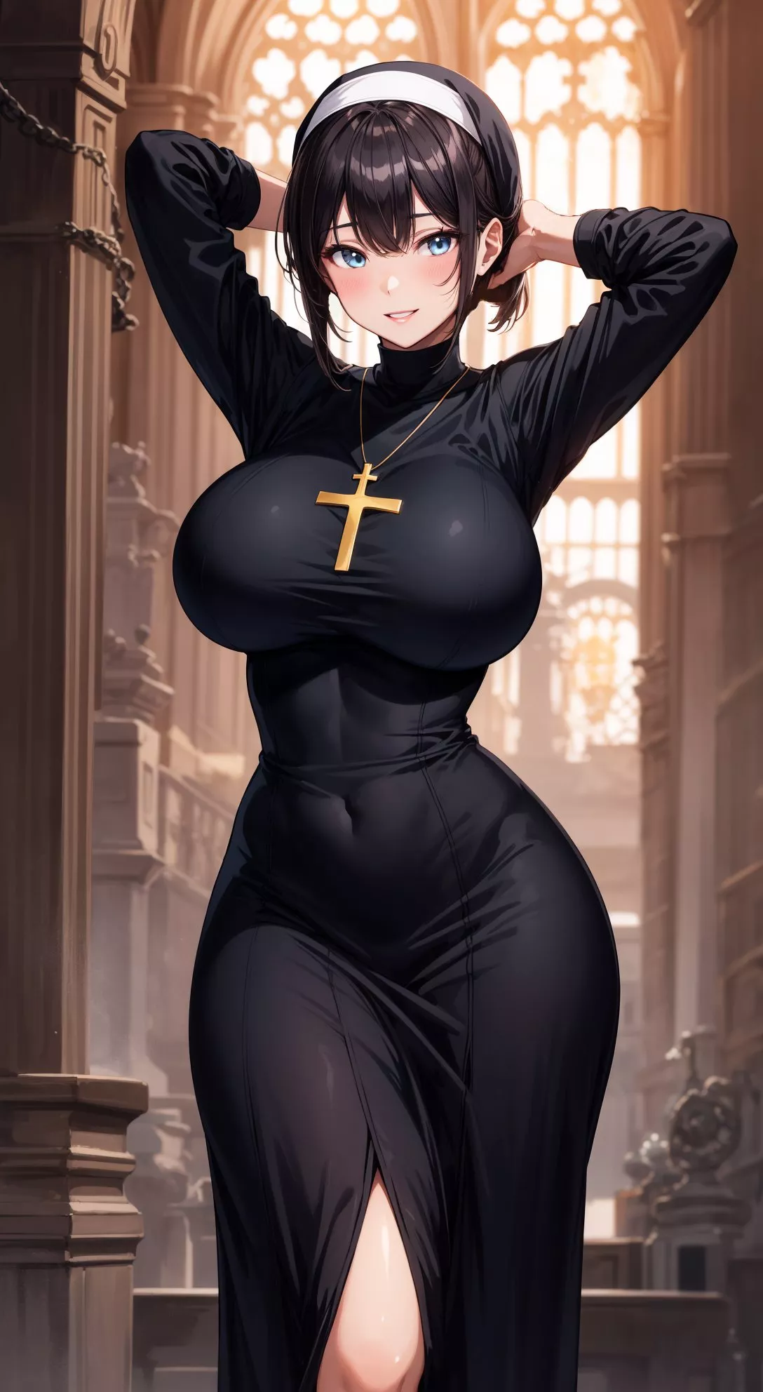 Cathedral Nun posted by CheetahSperm18