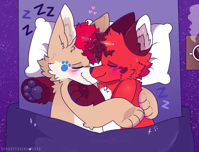 cosy 💖 <commission for spark, art by me @spookyfoxinc on twitter> by spookyfoxinc