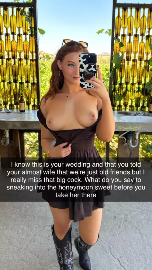 Hope the bride to be doesn’t catch us by StopOrganic2083