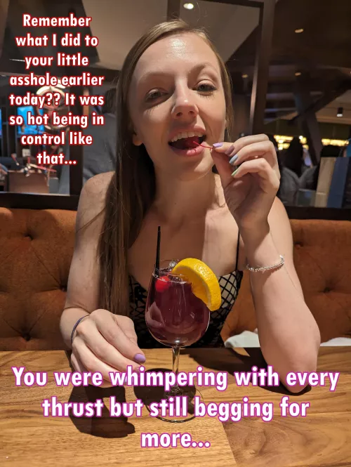 i just kept going until you had your sissygasm you love so much by dizzydaily