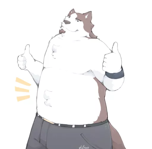 Is Chubby wolf allowed? (OC) by Okami_Tatsuo