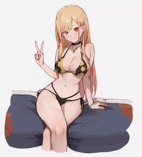 Marin waiting on the bed by reversedturnover