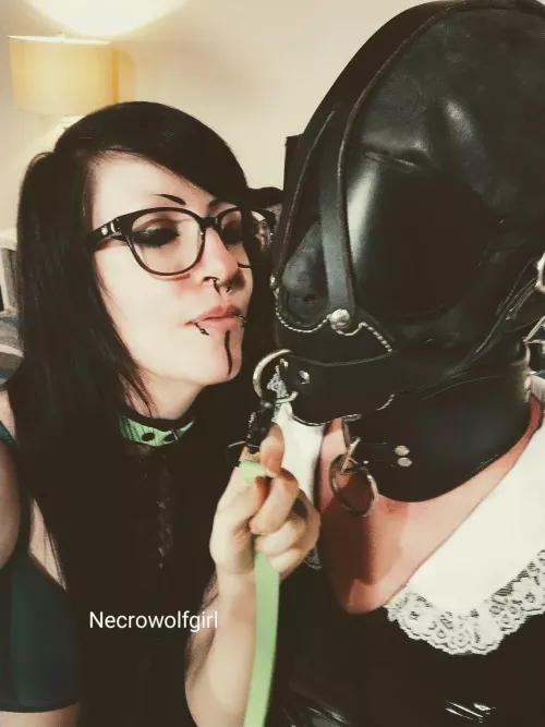 Proud owner of human thing by Necrowolfgirl