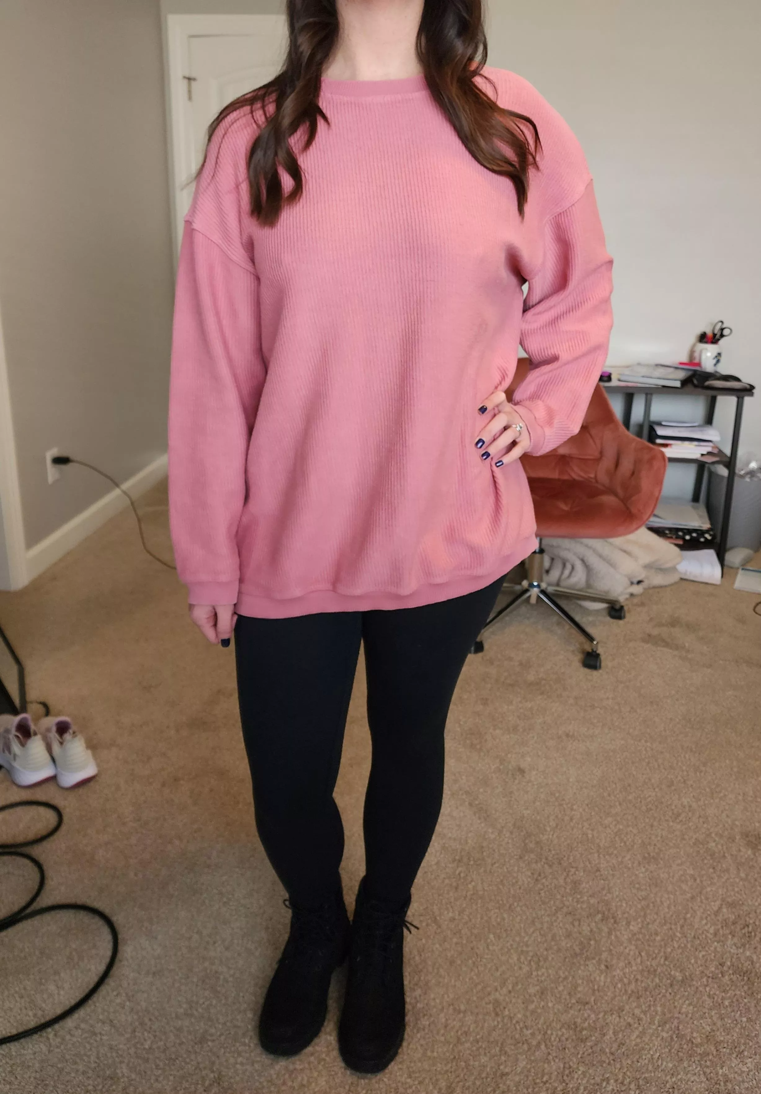 Sweater weather changes nothing. Still plan to be braless all the time, even if you have to stare harder to notice. posted by TimidLilyGirl