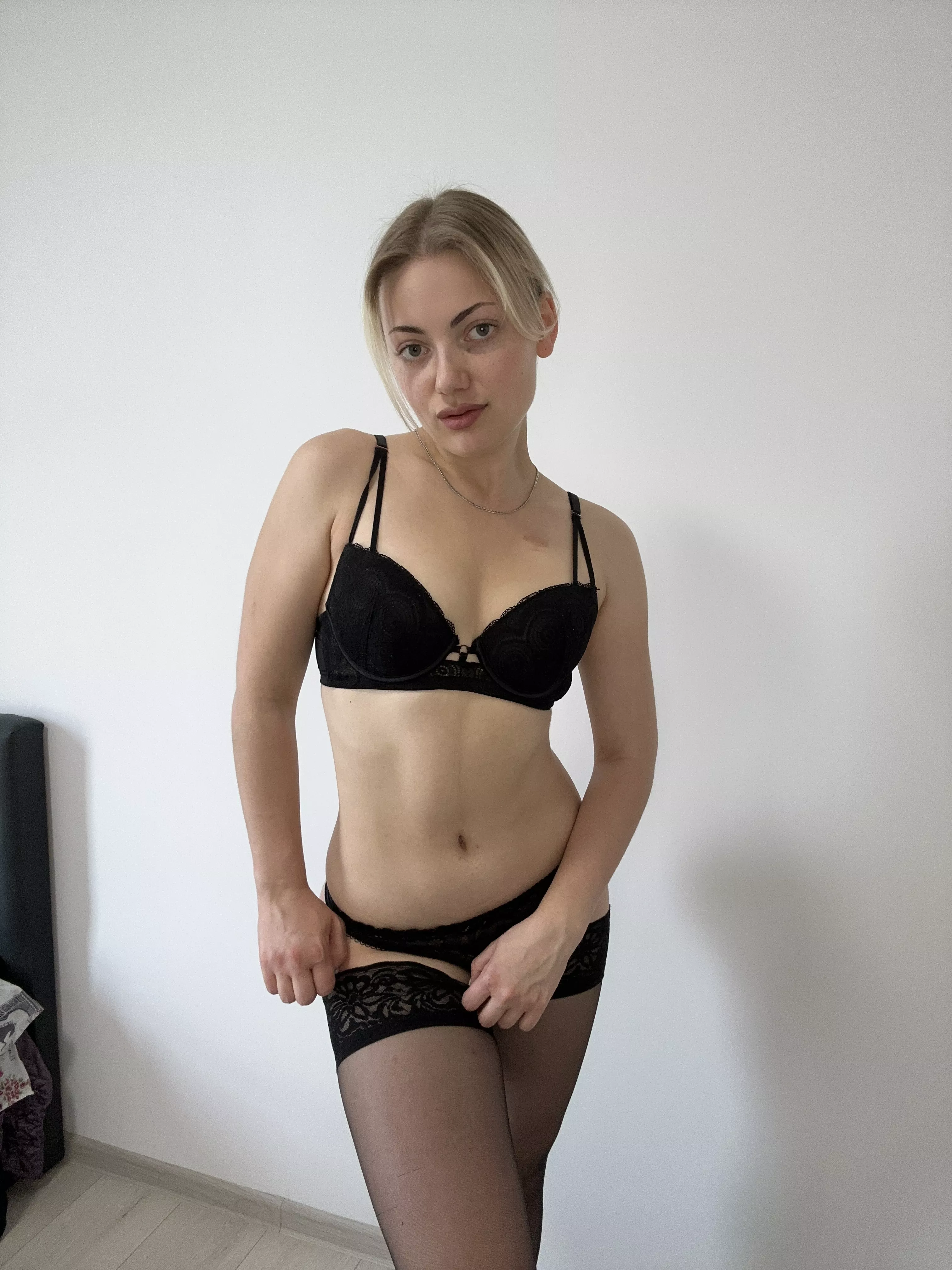 Black lingerie is the sexiest, I'm sure you think so too posted by AchenialMews