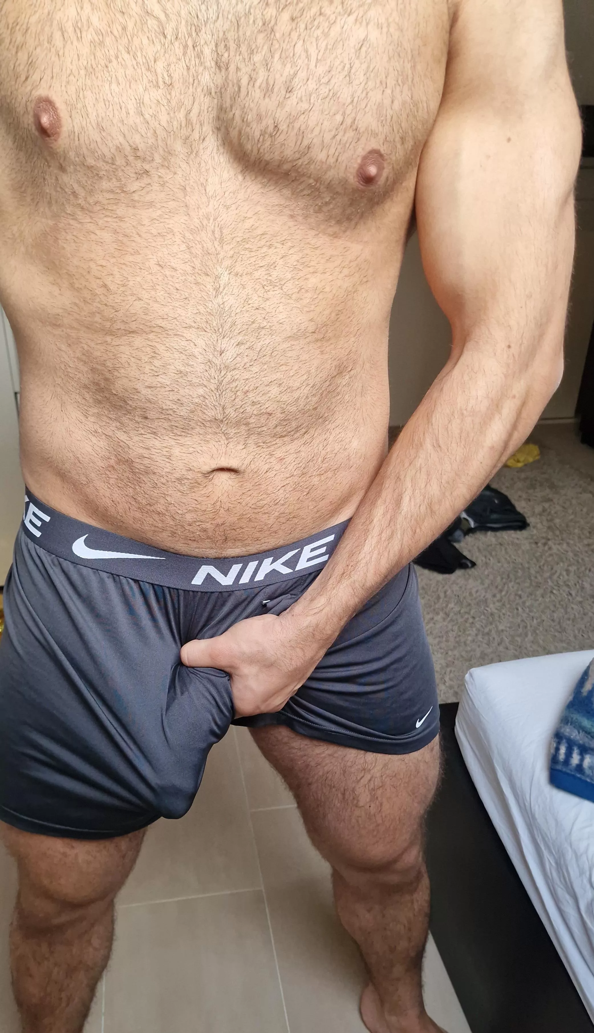 Do you like these grey Nike boxershorts? My bulge is hungry. posted by Nicksalman