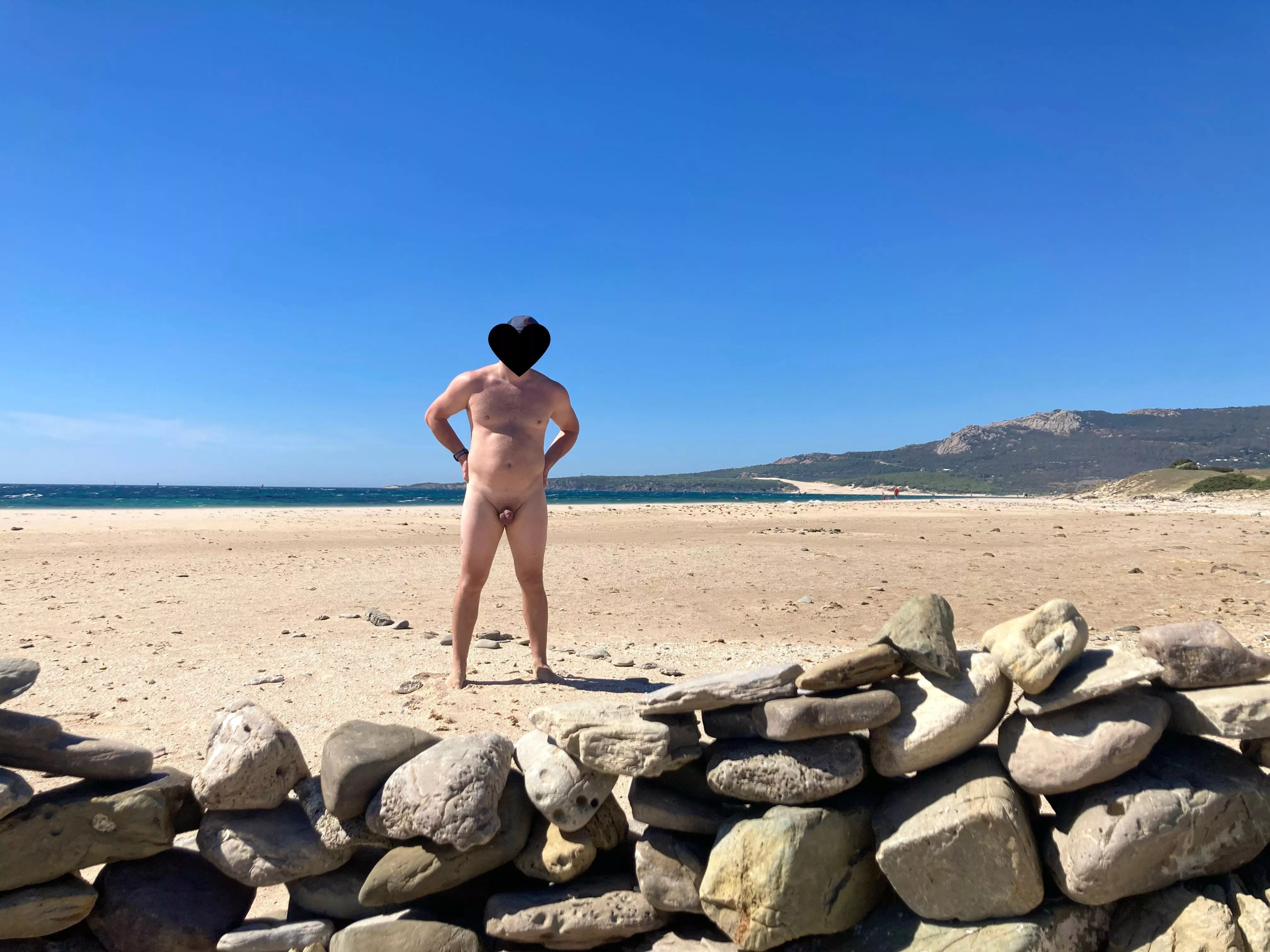 Enjoying the beach to myself posted by nudedude1x