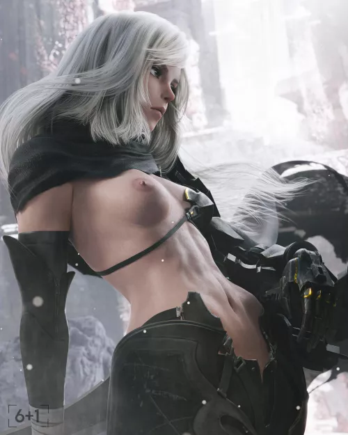 Gayle (Seven) [Nier Reincarnation] by mustachy-