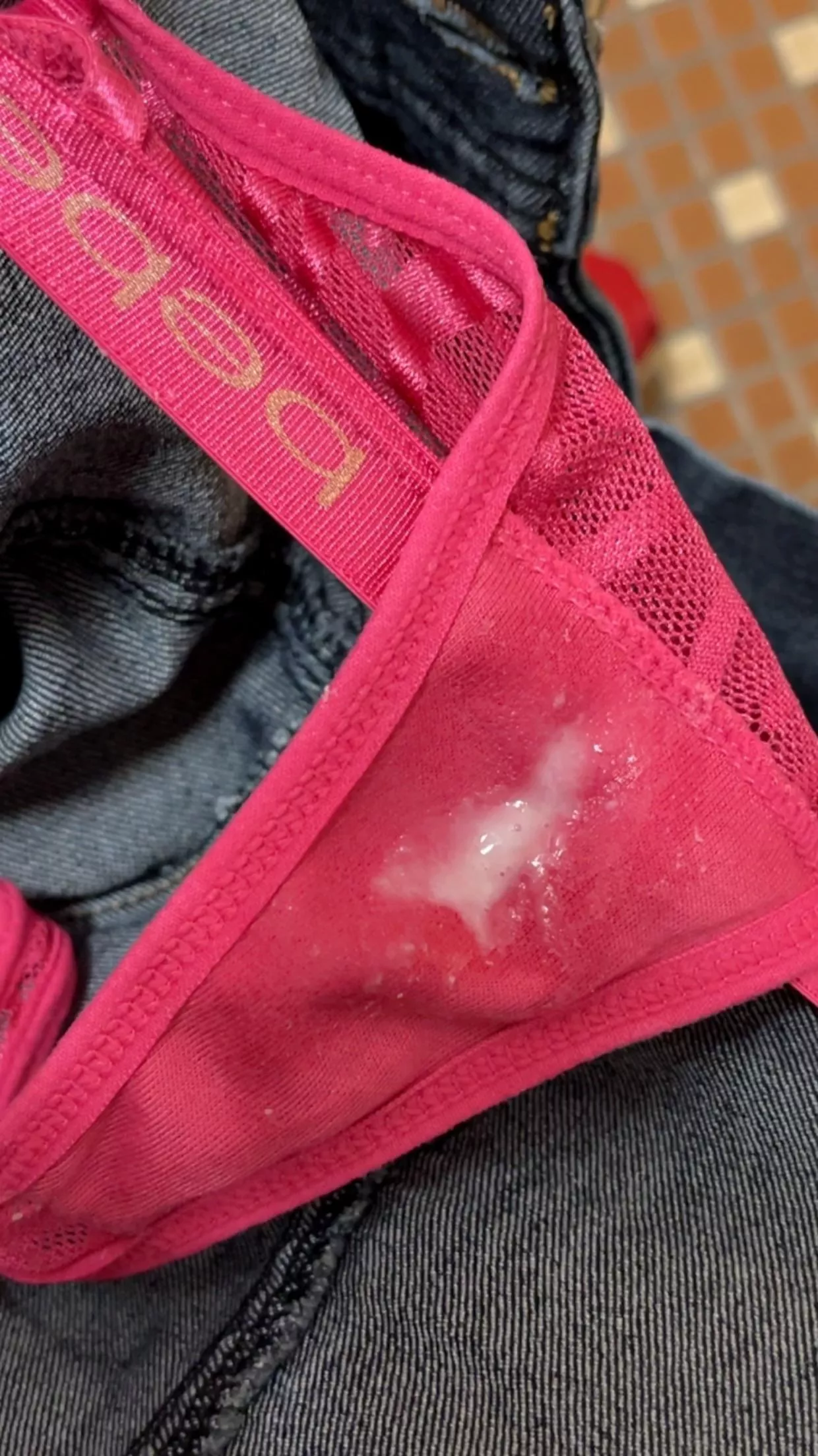 I haven't posted in a while. This is how my monday work panty look like. 🥰 posted by Sensual_used_panties