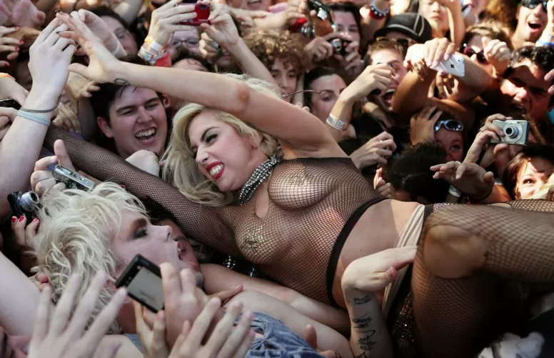 Lady Gaga Stage Dive by KingKaneWood