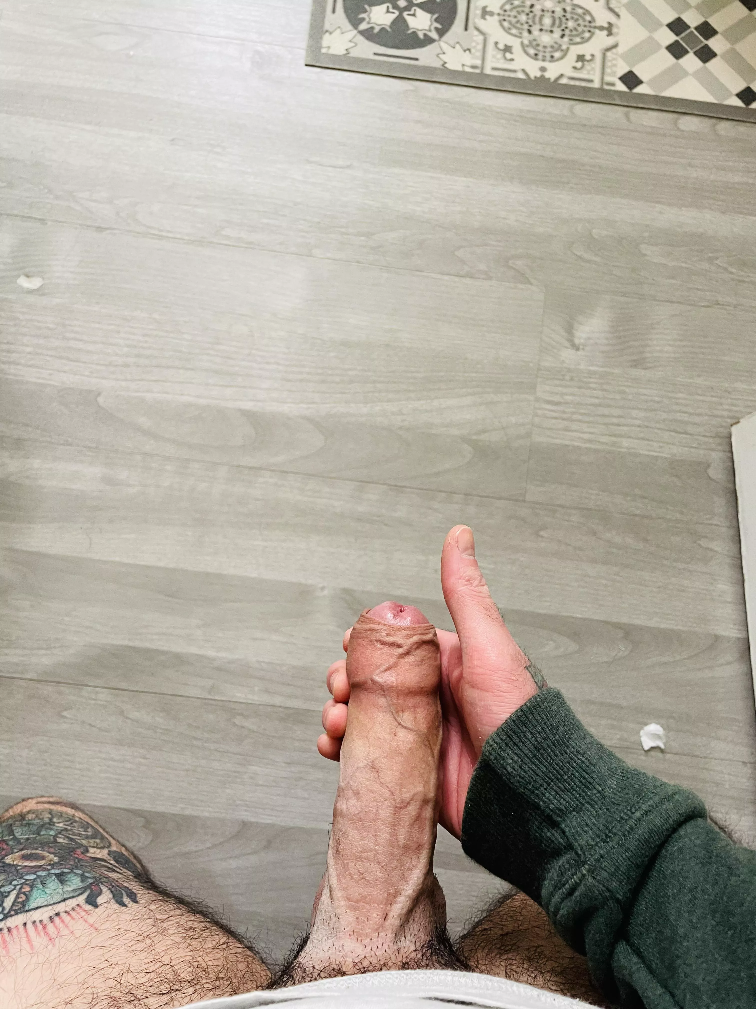 My fat uncut cock posted by Dismal_Play_2607