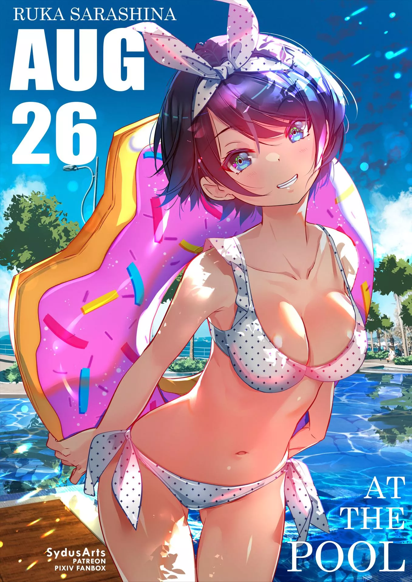 Sarashina Ruka Takes a Cute Pose in the Poolside [Kanojo Okarishimasu] (SydusArts) posted by ecchi_neko