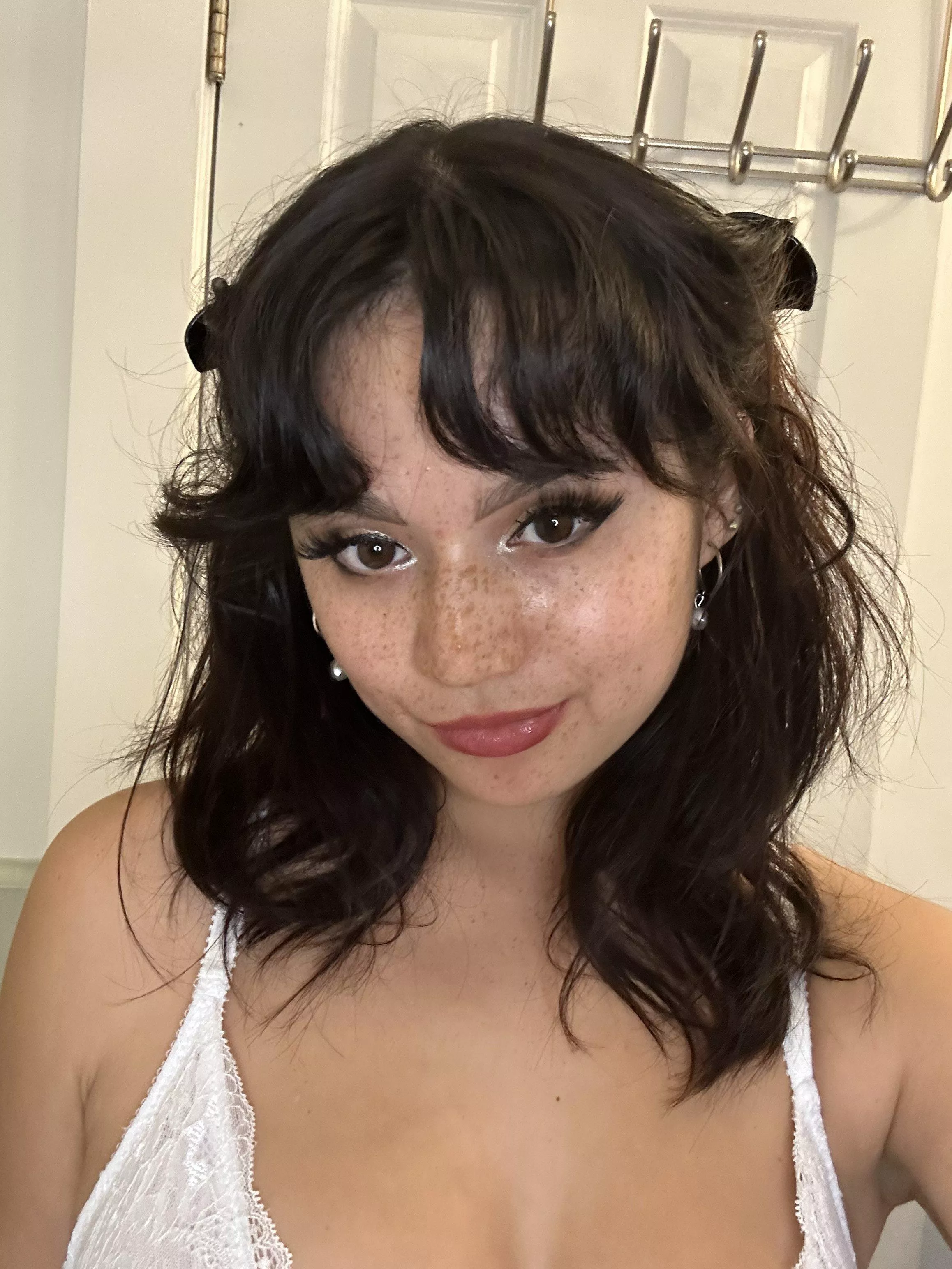 Showing off my cute little freckles. posted by NumerousMutation