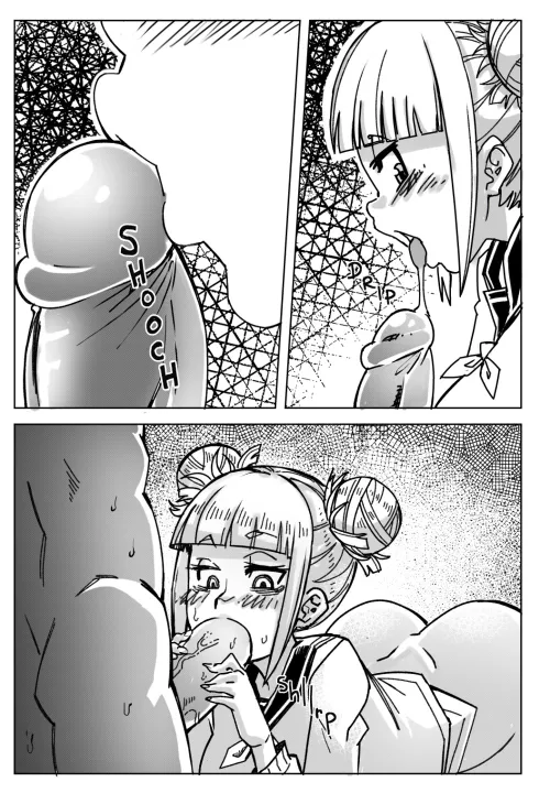 Toga finally getting the drink she wants... (Ongoing Pregnant Hero Academia comic by Mabeelz) by karenwindsor2