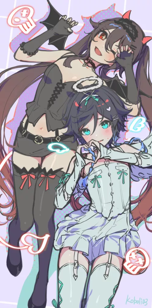 Venti angel is so cute (kkopoli) [genshin impact] by KatherinPerry